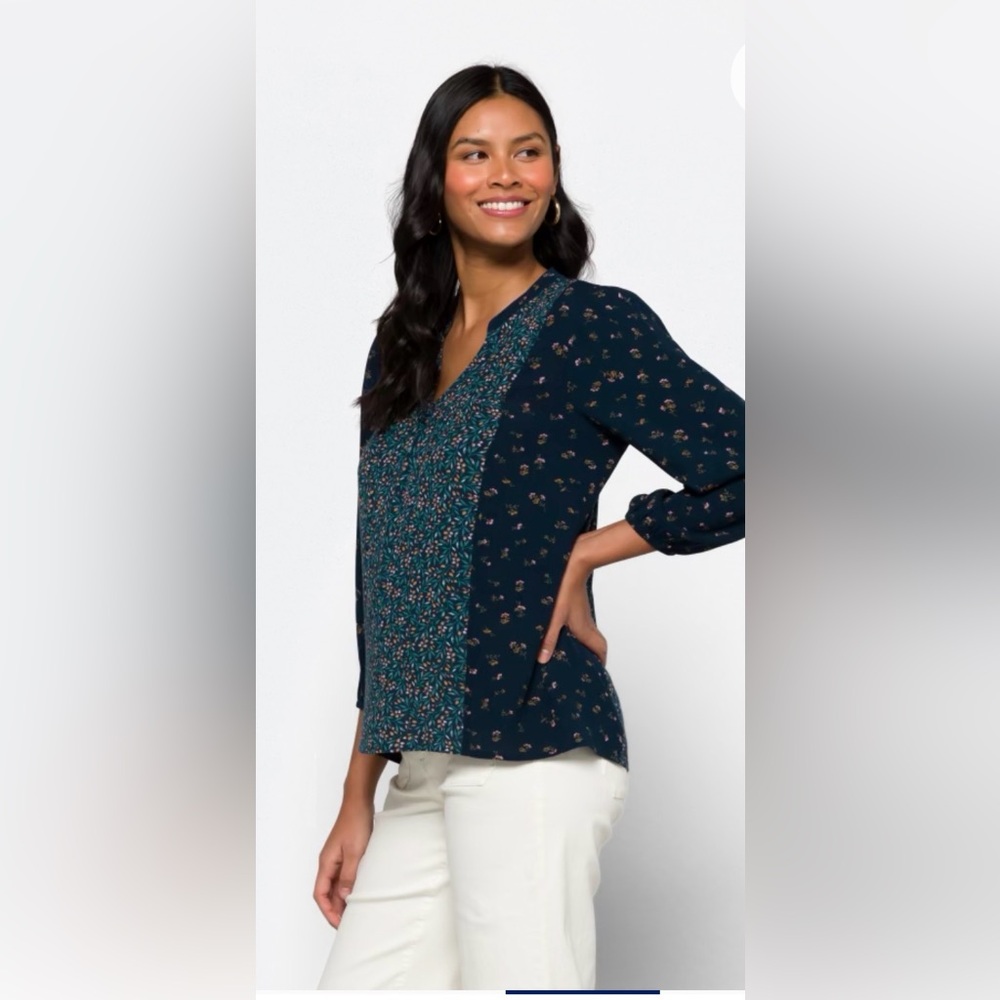 Mason & Belle Camrynn Long Sleeve Tie Detail Women's Top - Picture 4 of 5